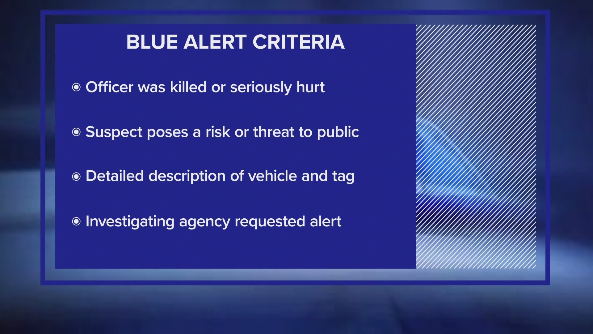 Law Enforcement Blue Alert